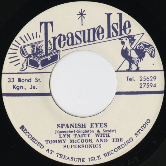 Justin Hinds & The Dominos – Why Should I Worry / Spanish Eyes (T024) 7inch JPN Treasure Isle リイシュー