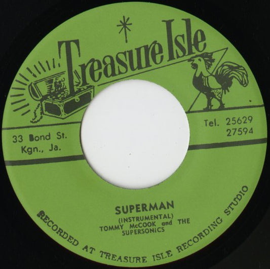 The Techniques – Heart of A Man / Superman (T004) 7inch JPN Treasure Isle リイシュー