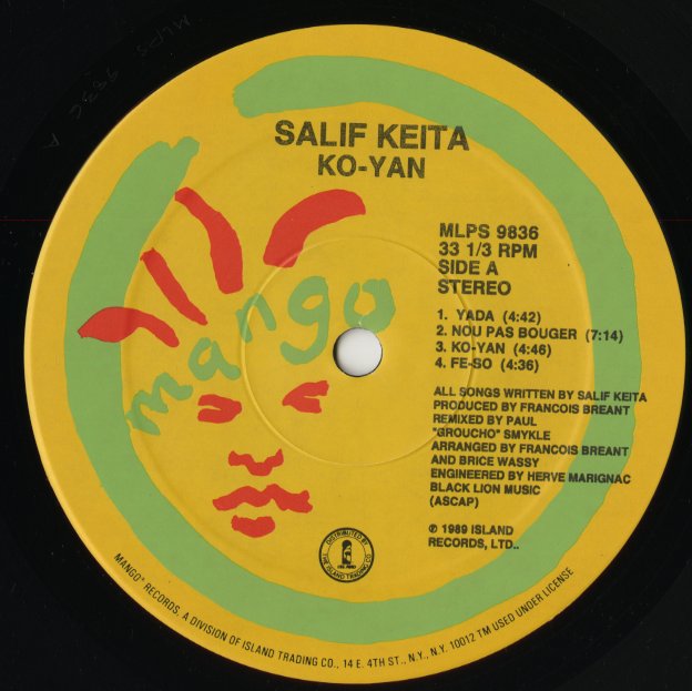 Salif Keita / サリフ・ケイタ / Ko-Yan (MLPS9836)