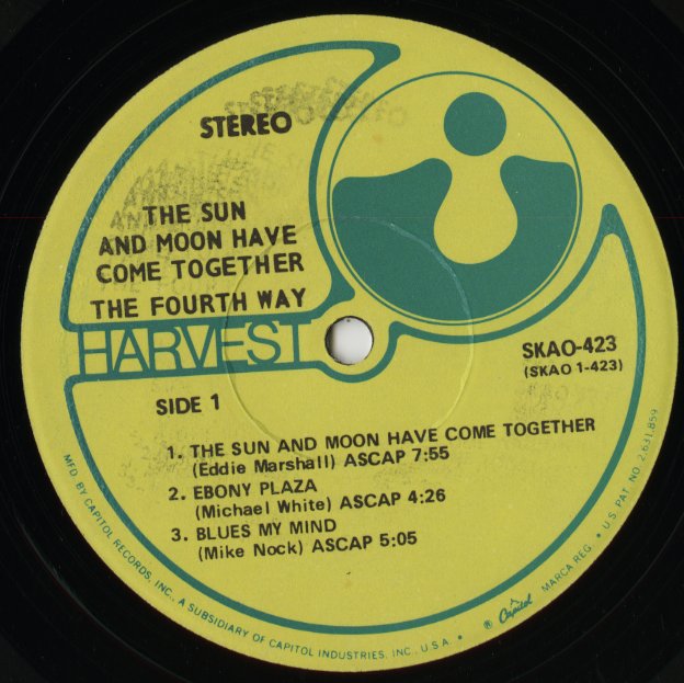The Fourth Way - The Sun And Moon Come Together (SKAO-423) LP 1969 US Harvest|中古LP