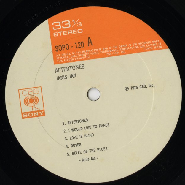 Janis Ian - Aftertones (SOPO-120) CBS Sony label