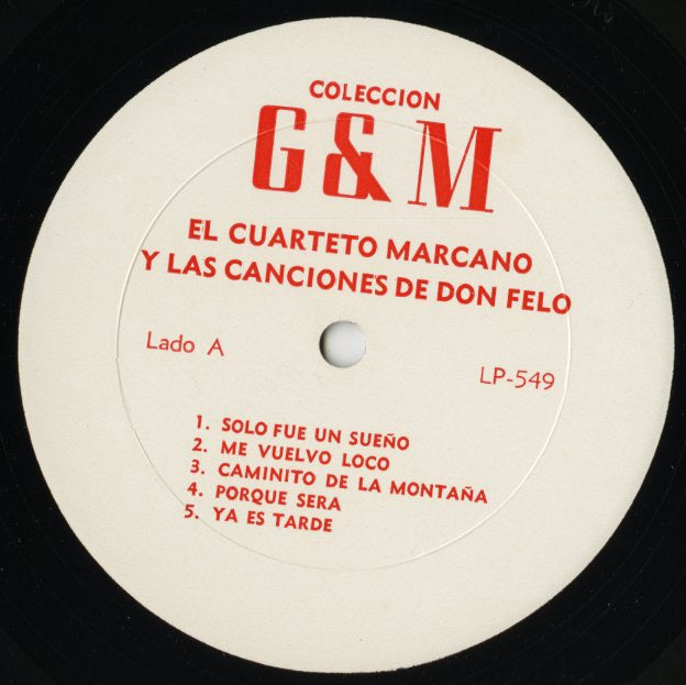 Cuarteto Marcano / カルテート・マルカーノ / Y Las Canciones De Don Felo (LP-549)
