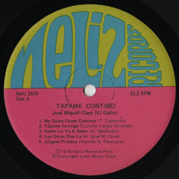 Jose Miguel Class / ホセ・ミゲル・クラス / Tapame Contigo (Neliz 2649)