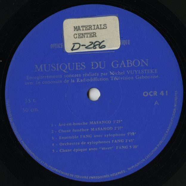 V.A./ Musiques Du Gabon (OCR 41)