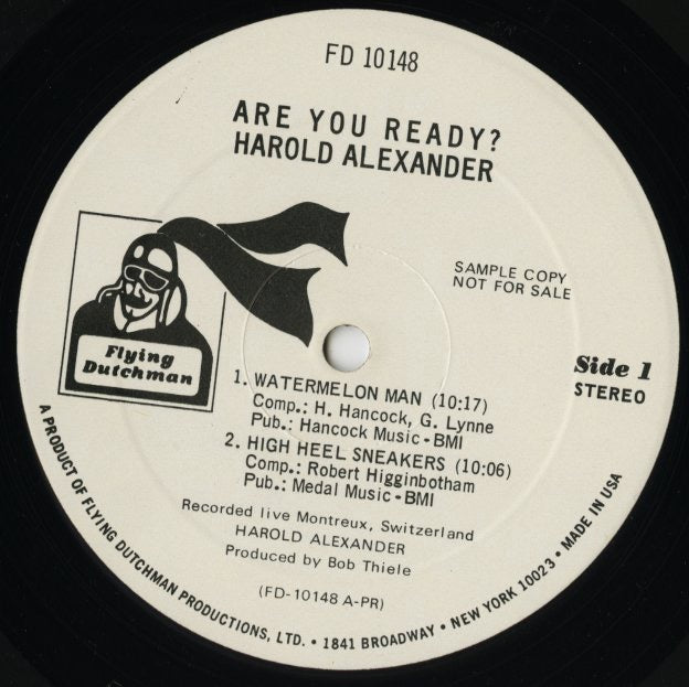 Harold Alexander / ハロルド・アレキサンダー / Are You Ready? (FD10148)