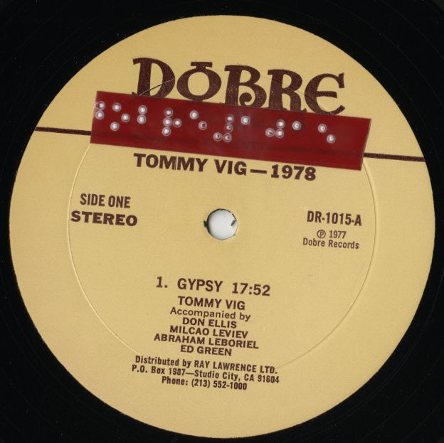Tommy Vig – Tommy Vig’s 1978 (DOBRE1015) LP 1978 US Dobre | 中古LP
