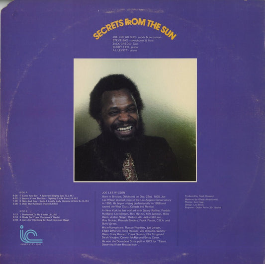 Joe Lee Wilson - Secrets From The Sun (IC0142) LP 1978 US Inner City|中古LP