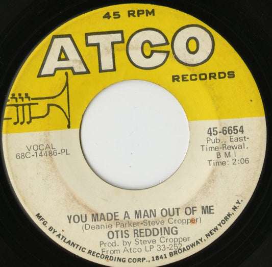 Otis Redding - A Lover's Question / You Made A Man Out Of Me (45-6654) 1969 US ATCO|中古7inch