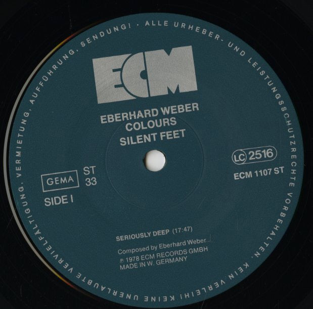 Eberhard Weber Colours / Silent Feet (ECM 1107)
