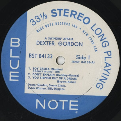 Dexter Gordon - A Swingin’ Affair (BST-84133) LP 1962 US Blue Note｜中古LP