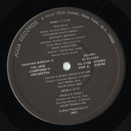 Grachan Moncur III & The Jazz Composer's Orchestra /グラシャン・モンカー / Echoes Of Prayer (PA 7108)