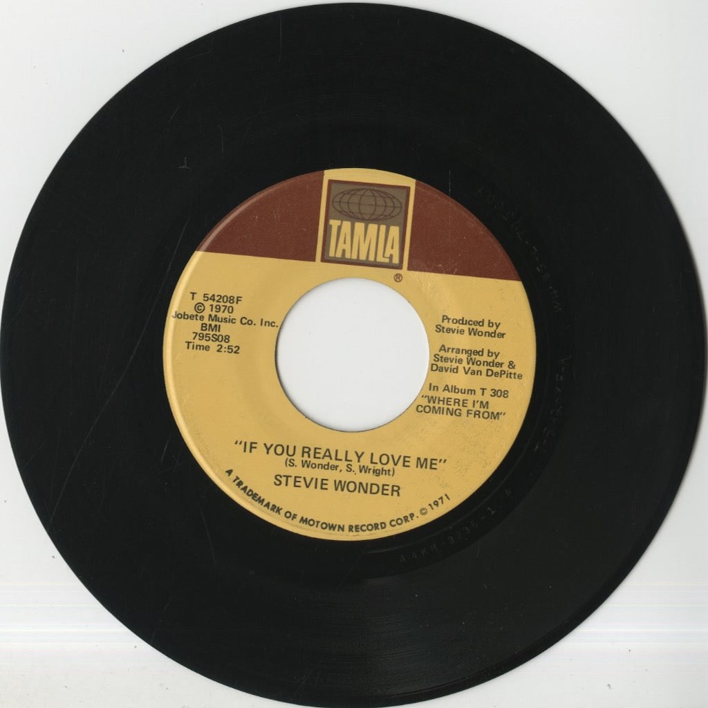 Stevie Wonder / スティーヴィ・ワンダー / If You Really Love Me / Think Of Me As Your Soldier -7 (T 54208F)