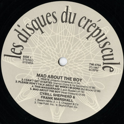 Cybill Shepherd / シビル・シェパード / Mad About The Boy (TWI470)