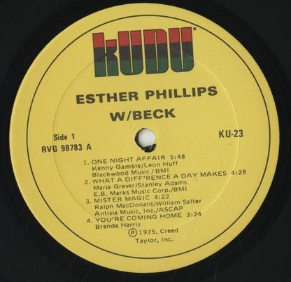 Esther Phillips / エスター・フィリップス / What A Diff'rece A Day Makes (KU-23)