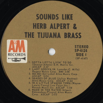 Herb Alpert & The Tijuana Brass - Sounds Like (SP-4124) LP 1967 US A&M｜中古LP