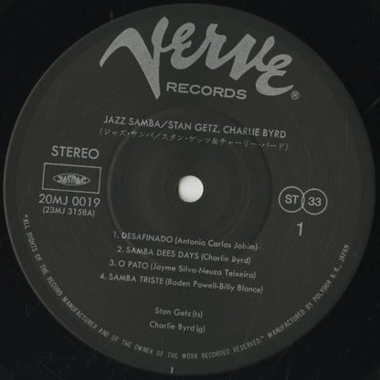 Stan Getz / Charlie Byrd / スタン・ゲッツ チャーリー・バード / Jazz Samba (20MJ 0019)