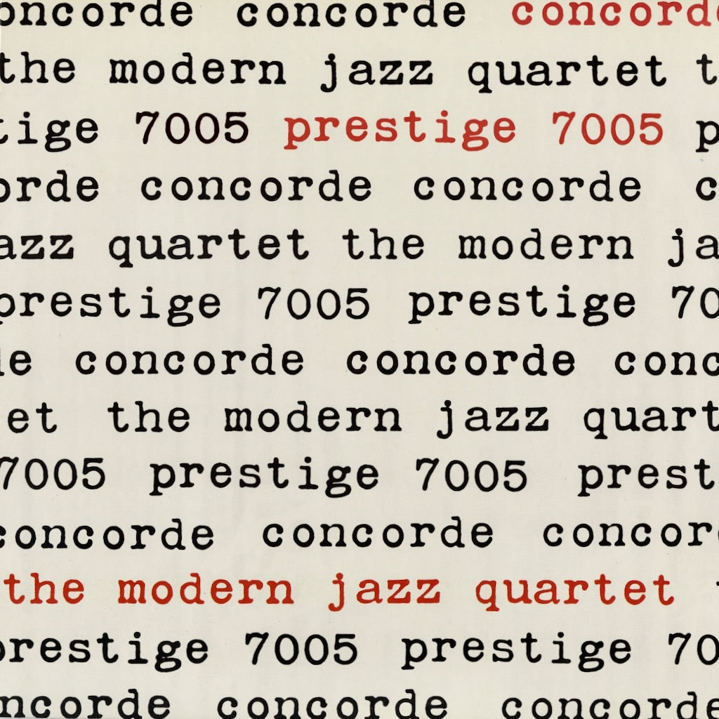 The Modern Jazz Quartet / モダン・ジャズ・カルテット / Concorde (7005)