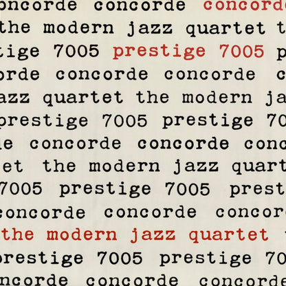 The Modern Jazz Quartet / モダン・ジャズ・カルテット / Concorde (7005)