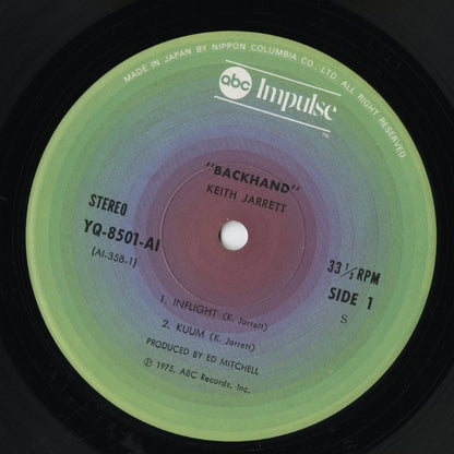 Keith Jarrett / キース・ジャレット / Backhand  (YQ-8501-AI)