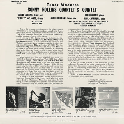 Sonny Rollins / ソニー・ロリンズ・カルテット / Tenor Madness (OJC-124)
