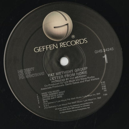 Pat Metheny / パット・メセニー / Letter From Home (GHS 24245)