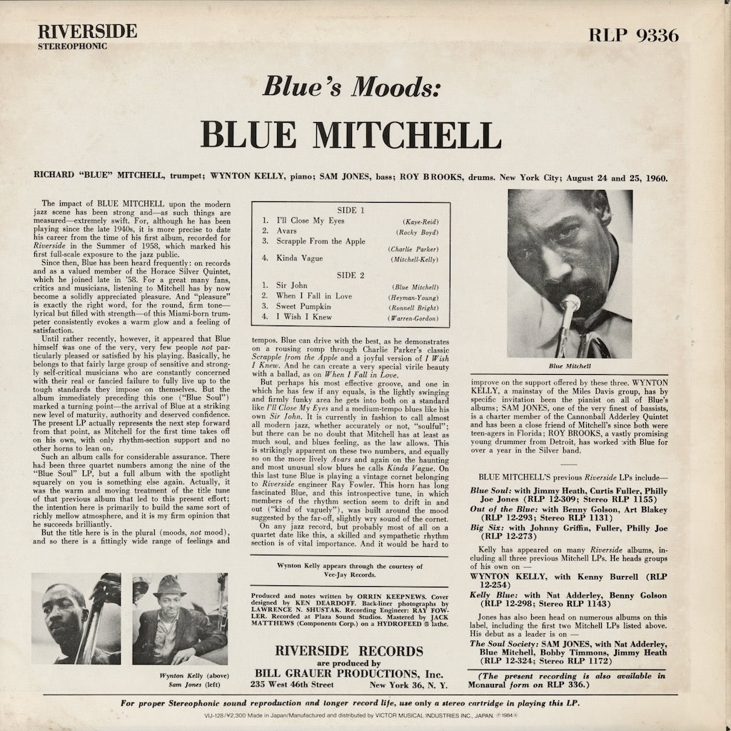 Blue Mitchell / ブルー・ミッチェル / Blue's Moods (VIJ-128)
