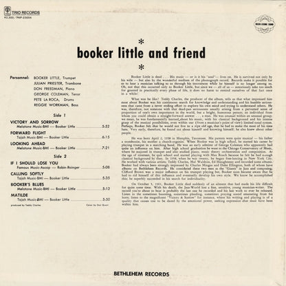 Booker Little - Booker Little And Friend (PAP-23004) 1981 JPN Bethlehem (TRIO)｜中古LP