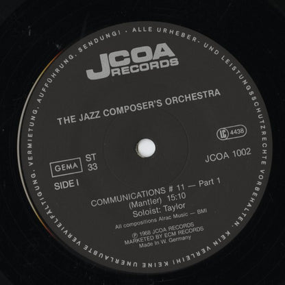The Jazz Composer's Orchestra – The Jazz Composer's Orchestra (JCOA 1001/2) 2LP 1968 GER｜中古LP