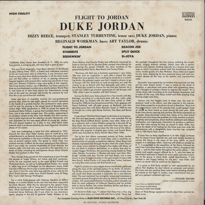 Duke Jordan / デューク・ジョーダン / Flight To Jordan (BST 84046)