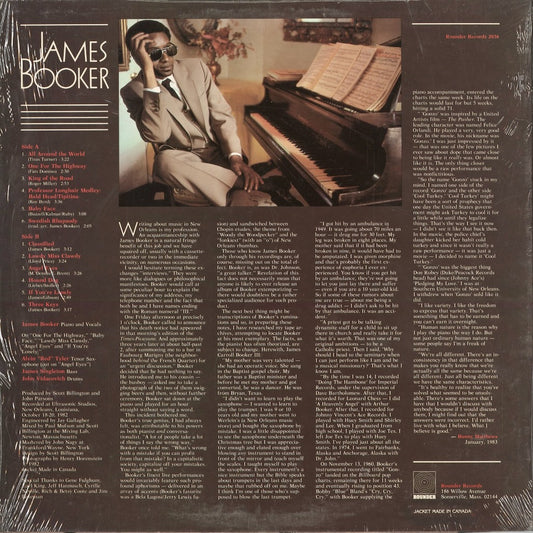James Booker - Classified (2036) 1983 US Rounder Records｜中古LP