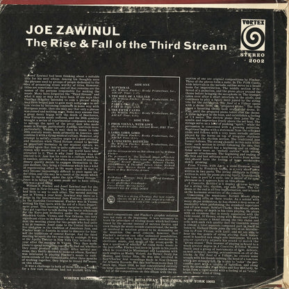 Joe Zawinul - The Rise & Fall Of The Third Stream (SD 2002) 1968 US Vortex｜中古LP