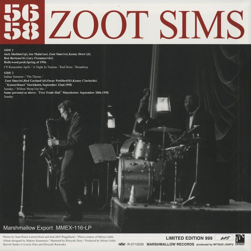 Zoot Sims / ズート・シムズ / 5658 (MMEX-116-LP)