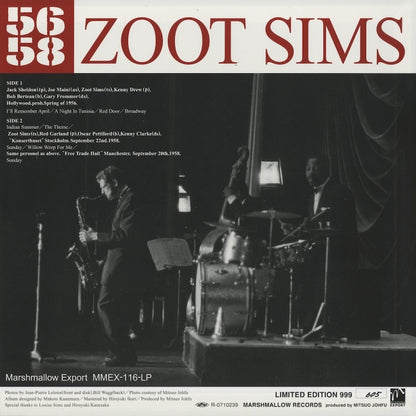 Zoot Sims / ズート・シムズ / 5658 (MMEX-116-LP)