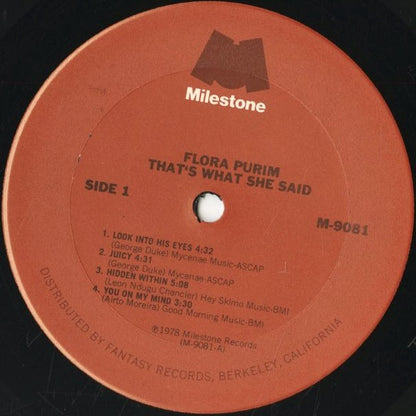 Flora Purim / フローラ・プリム / That's What She Said (M-9081)