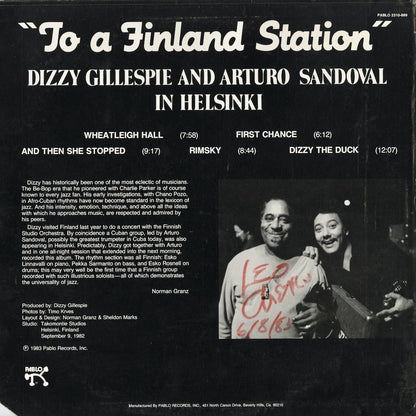 Dizzy Gillespie And Arturo Sandoval - To A Finland Station (2310-889) 1983 US Pablo｜中古LP