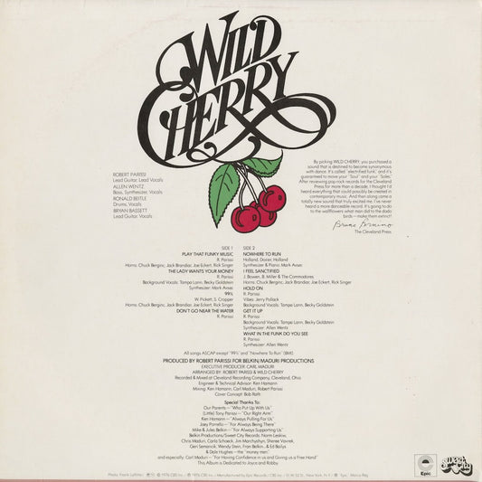 Wild Cherry - Wild Cherry (PE 34195) 1976 US Epic｜中古LP