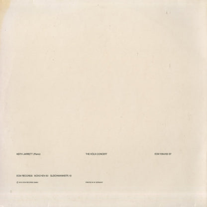 Keith Jarrett / キース・ジャレット / The Köln Concert (ECM 1064/65 ST)