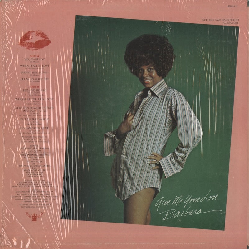 Barbara Mason / バーバラ・メイソン / Give Me Your Love (BDS 5117)