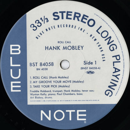 Hank Mobley / ハンク・モブレー / Roll Call (BN 4058)