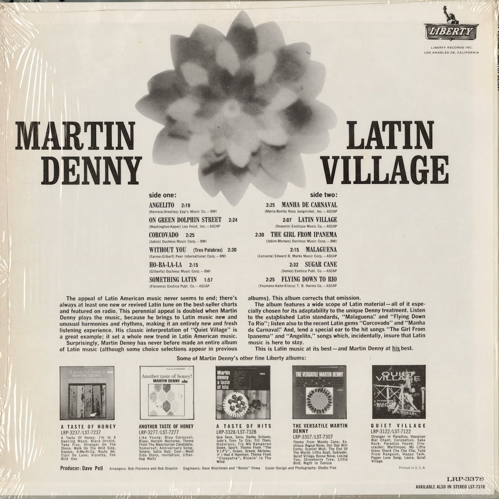Martin Denny / Latin Village (LRP-3378) 1964 US Liberty MONO｜中古LP