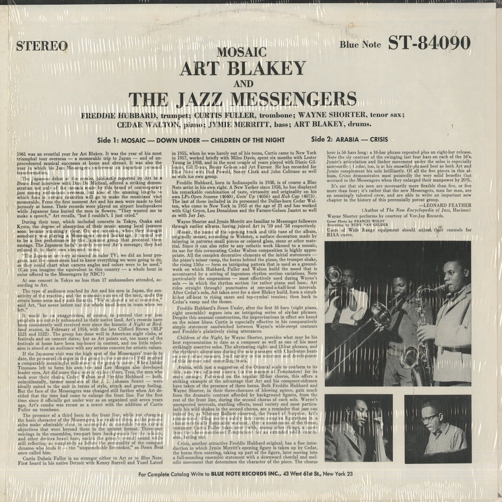 Art Blakey / アート・ブレイキー・アンド・ザ・ジャズ・メッセンジャーズ / Mosaic (BST 84090)