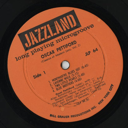 Oscar Pettiford / オスカーペティフォード / Last Recordings By The Late Great Bassist (JLP 64)