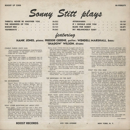 Sonny Stitt / ソニー・スティット / Sonny Stitt Sonny Stitt Sonny Stitt Sonny Stitt (RLP 2208)
