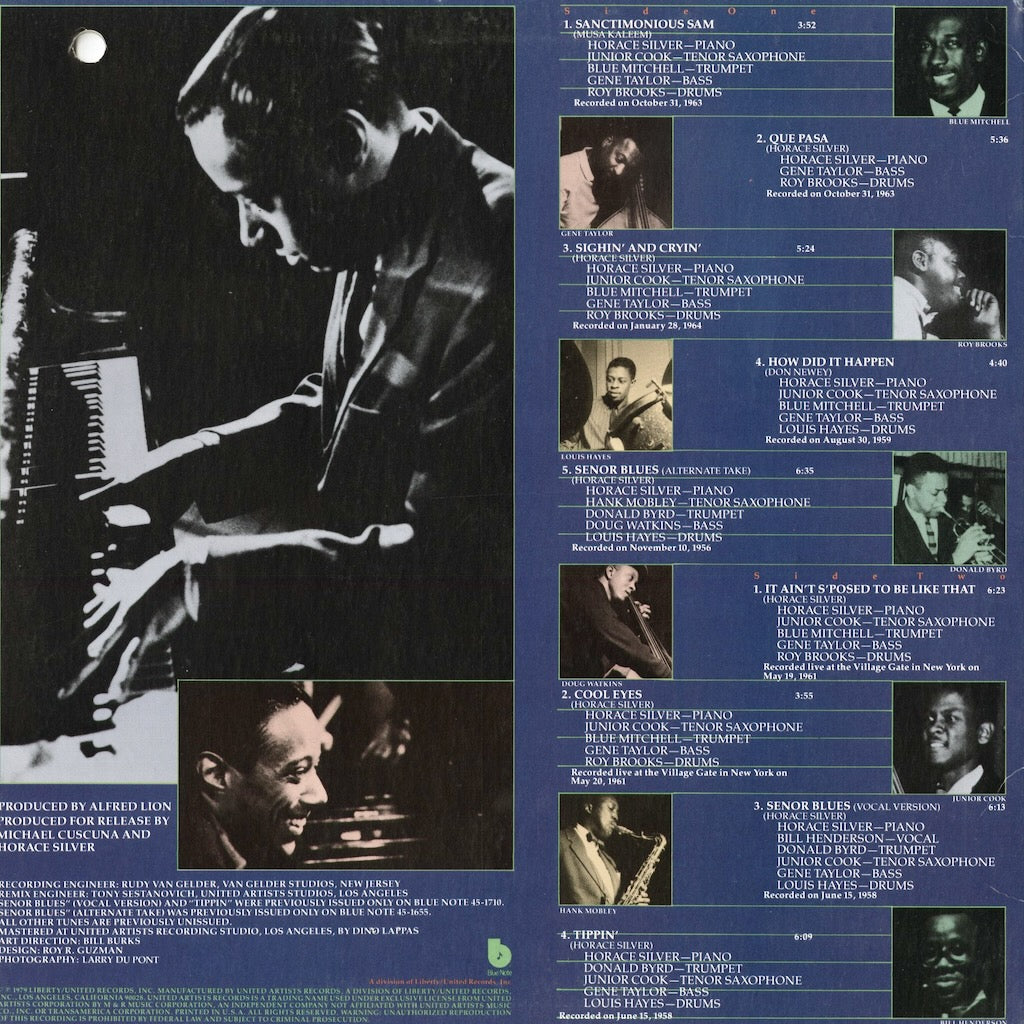 Horace Silver - Sterling Silver (BN-LA945-H) 1979 US Blue Note｜中古LP