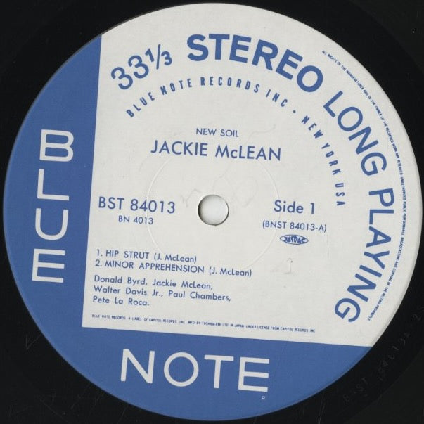 Jackie McLean - New Soil (BN 4013) LP 1992 JPN Blue Note｜中古LP
