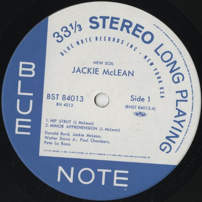 Jackie McLean - New Soil (BN 4013) LP 1992 JPN Blue Note｜中古LP