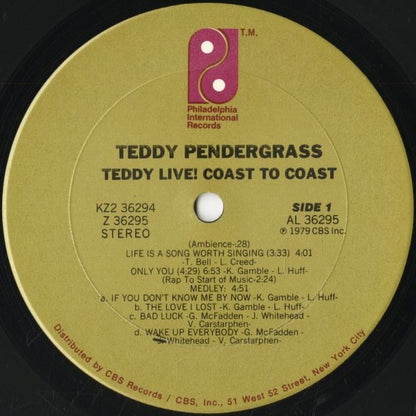 Teddy Pendergrass / テディ・ペンダーグラス / Live! Coast To Coast (KZ2 36294)