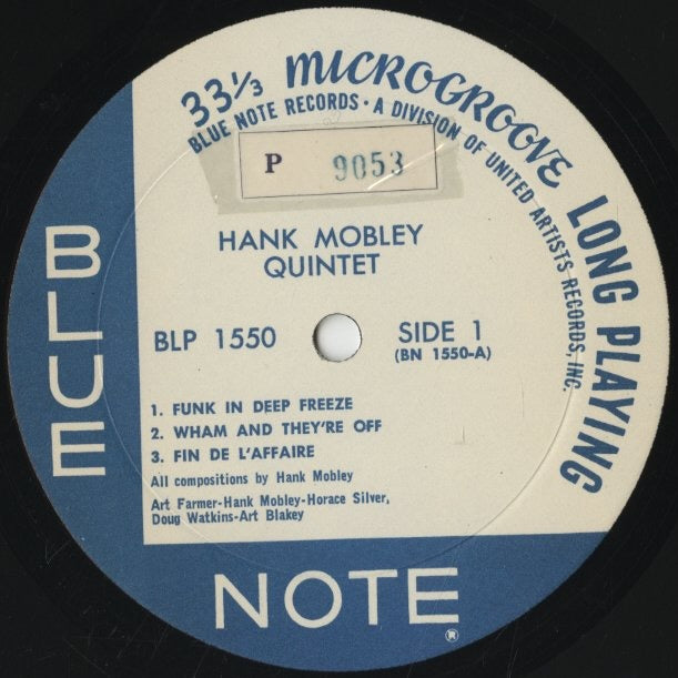 Hank Mobley / ハンク・モブレー / Hank Mobley Quintet (BLP 1550)