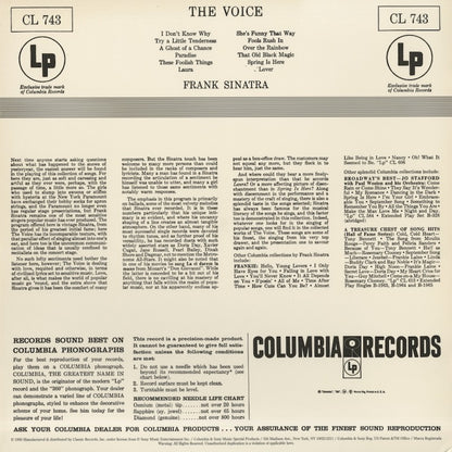 Frank Sinatra / フランク・シナトラ / The Voice (CL 743)