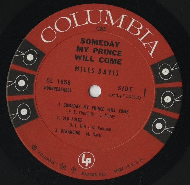 Miles Davis / マイルス・デイヴィス / Someday My Prince Will Come (CL 1656)